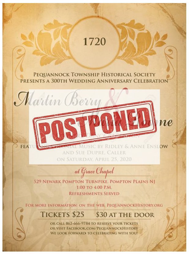 300th Celebration - POSTPONED